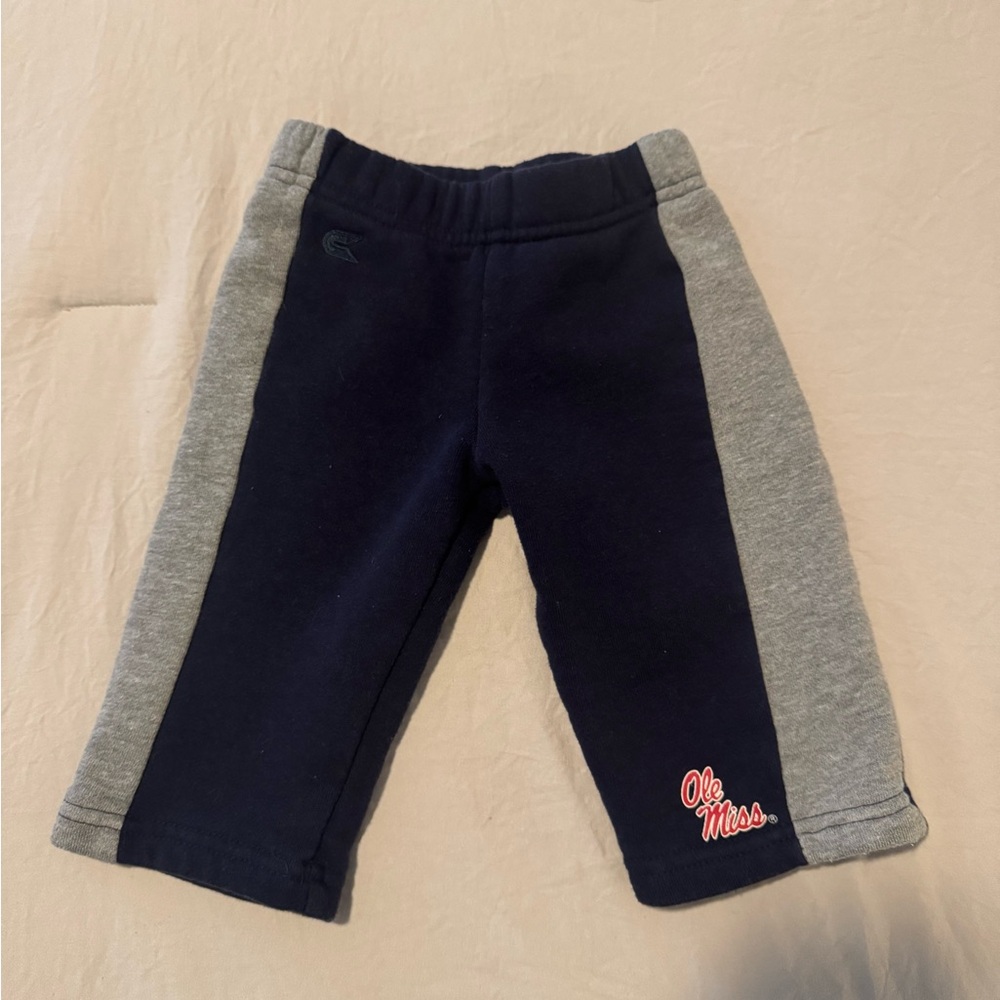 Ole Miss Baby Navy and Gray Sweatpants